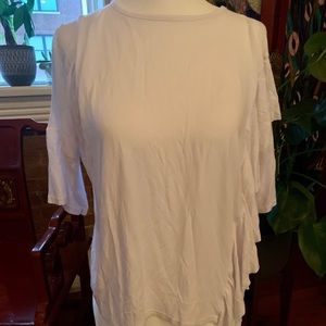 Nastygal Asymmetric Ruffle T Shirt